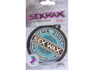 Bring the smell of Mr. Zog's Grape Sexwax into your car, office or home with Sexwax Air Fresheners.